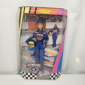 1998 Mattel Nascar 50th Anniversary Barbie Doll #20442 Collector Edition